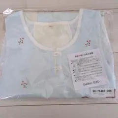 【新品・未使用】くまのがっこう　フラワーエプロン　M−L ライトブルー