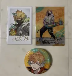 にじさんじ 宇佐美リト チェキ 箔押し 1周年 缶バ 特典