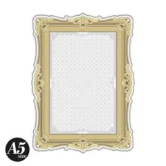 FUKUYA フクヤ フォトカードアクリルフレーム アンティークビジュー 白