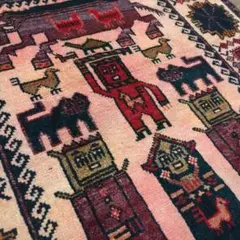 【新品未使用】絵画風絨毯　ペルシャ産　イラン　絨毯　ラグ　カーペット　馬　白馬 新品未使用】絵画風絨毯 ペルシャ絨毯 イラン産 絵画 馬