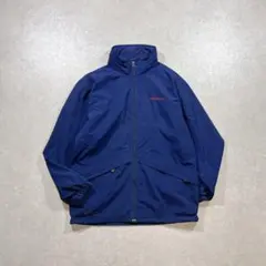 00s L.L.Bean ナイロンジャケット フード収納 ドローコード付き 古着