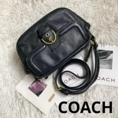 美品❀COACH コーチ F25150 ショルダーバッグ レザー カメラバッグ 