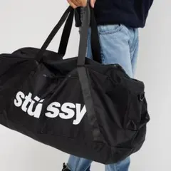 STUSSY ステューシー ボストンバッグ ダッフルバッグ 黒 ブラック 新品 STUSSY 並行輸入品 Stussy ステューシー STOCK DUFFLE BAG