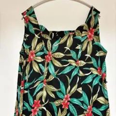 美品】Favant Hawaii ハワイアン リゾートワンピース ボタニカル 