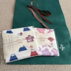 【未開封】日本製　ガーゼのハンカチ2枚