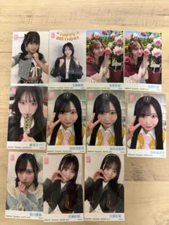 AKB48 川村結衣 チェキ風 生写真 ガラポンチャレンジ 劇場公演 3枚