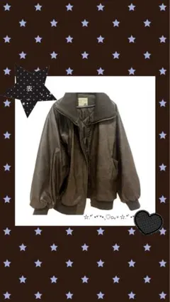 JaVa. ブラウン ボンバージャケット Lサイズ