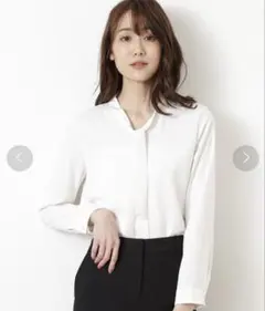 送料込み⭕即購入⭕新品 ディスティル ボウタイタックブラウス ピンク 