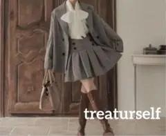 treaturself 千鳥柄ジャケット セットアップ