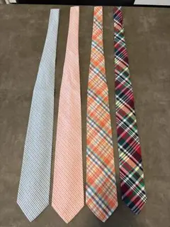 ブルックスブラザーズ　ネクタイ4本セット　夏用