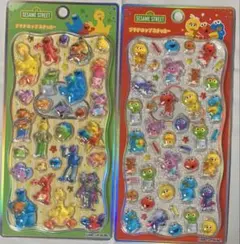 09 セサミストリート プチドロップステッカー 2種セット　新品　正規品