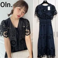 ollun flower lace cami set dress きりまるワンピ ollun flower lace cami set dress きりまるオルン - メルカリ
