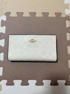 COACH 長財布 ホワイト シグネチャーのサムネイル