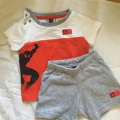 スパイダーマンTシャツ、ズボンセット