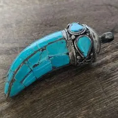 IndianターコイズBIGリング ベアクロー Hand Made - メルカリ