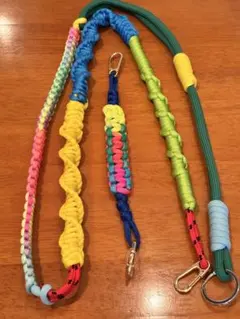 カラフルパラコード2wayストラップ #003