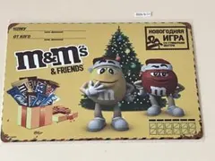M&M'S クリスマス ブリキ看板 インテリア