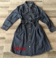 GU デニム シャツワンピース 150cm　オールシーズン
