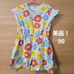 美品！子供服　ベビー服　90　ワンピースのサムネイル