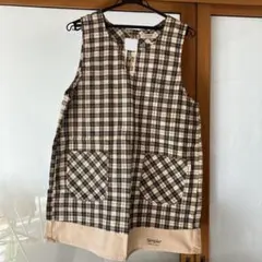 Simple チェック柄 エプロン M-Lサイズのサムネイル