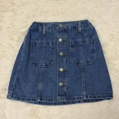 GU スカート デニム フロントボタン 120cm