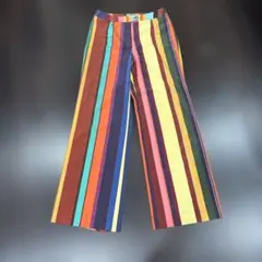 マルチカラー ストライプ カジュアルパンツのサムネイル