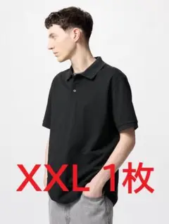新品 UNIQLOドライカノコポロシャツ ブラック XXL 1枚