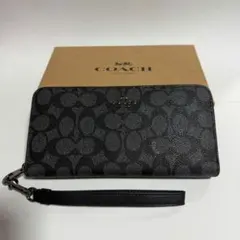 コーチ CW778 シグネチャー 長財布 ブラック 新品
