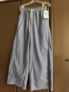 ★新品★ヒッコリー　ストライプ　イージーワイドパンツ
