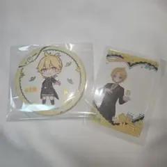初音ミク 鏡音レン 缶バッジ アクリルカード コンセプトカフェver.