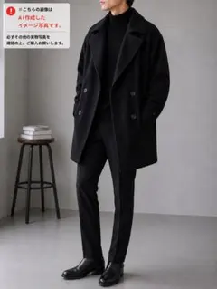 ADRER Beaver melton over Pコート美品　Sサイズのサムネイル