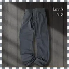 6520/リーバイス513スリムストレートカラーデニムジーンズ36x34のサムネイル