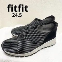 【美品】fitfit フィットフィット クロスインステップスニーカー24.5cmのサムネイル