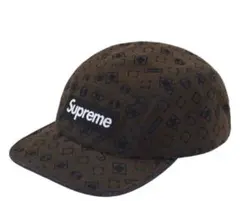 【新品未使用】Supreme Flocked Denim Camp Cap
