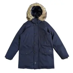 ポロラルフローレン フェイクファー ダウンモッズコート レザーパッチ M 極美品