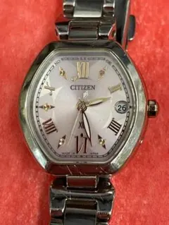 シチズン  クロスシー　ソーラー電波時計　レディース　H-058-T019137