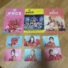 TWICE once japan FC会報 3冊+フォトカード6枚セット