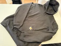 【美品】Carhartt 黒 ルーズフィットパーカー Lサイズ（XL相当）