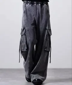 完売品】HARE 2WAYZIPカーゴパンツ グレー ストライプ F - メルカリ