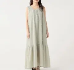 beams バッグリボンジャカードワンピース
