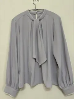 ロペピクニック　2way くすみラベンダー　ボウタイ長袖ブラウス