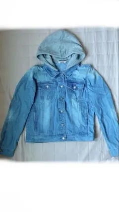 デニムジャケット フード付き M