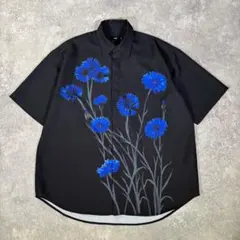 HARE　半袖シャツ　フラワープリント　オーバーサイズシルエット　Ｓ　花のサムネイル