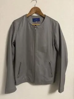 美品　URBAN RESEARCH レザージャケット シングルライダース　グレー