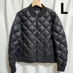 【ユニクロ】ウルトラライトダウン　ダイヤキルトリブルゾン　レディース　L