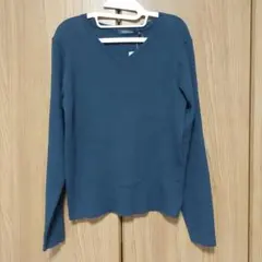 アメリカンホリック 紺色 Vネックニット