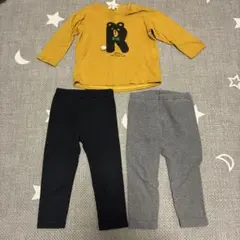 3can4on クマTシャツ　ボトムス　パンツ　セット