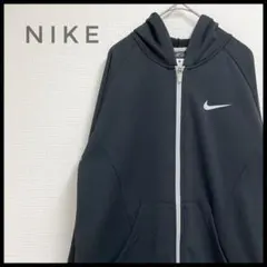 NIKE パーカー ジップアップ ロゴ 黒 スウェット スポーツ ジャージ