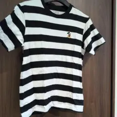 UNIQLO UT ミッキーマウス Tシャツ S　ボーダー　白黒　2回着用