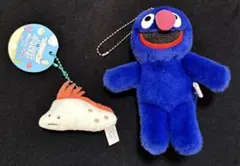 ガチャ プライズ品 セサミストリート つぶらな瞳の水族館 マスコット 2点セット